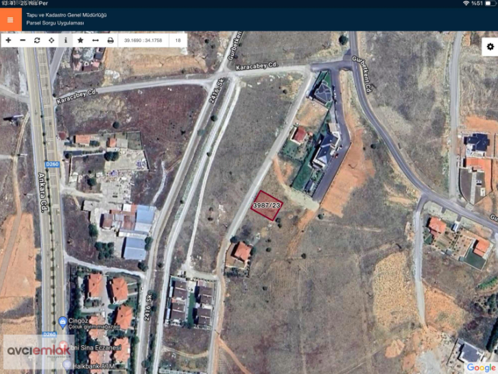 506 m2-İL EMNİYET MÜD. YAKINI,SEÇKİN KONUMDA VİLLA PARSELİ