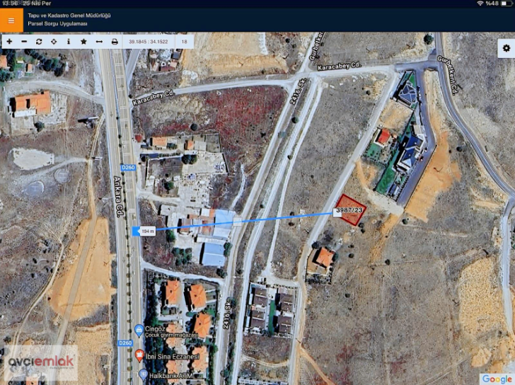 506 m2-İL EMNİYET MÜD. YAKINI,SEÇKİN KONUMDA VİLLA PARSELİ