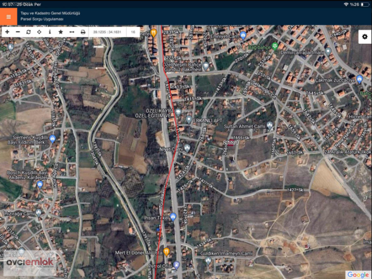 4 KAT %40 İMARLI DİNEKBAĞ - GÜNEYKENT YOLU SARAYCIK MEVKİİN DE