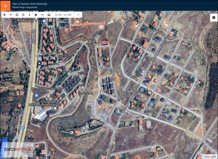 500 m2 ARSA ,VALİ KONAĞI İLERİSİ DOKTORLAR SİTESİ ARKASINDA