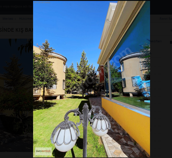 80. YIL SİTESİNDE KIŞ BAHÇELİ VİLLA